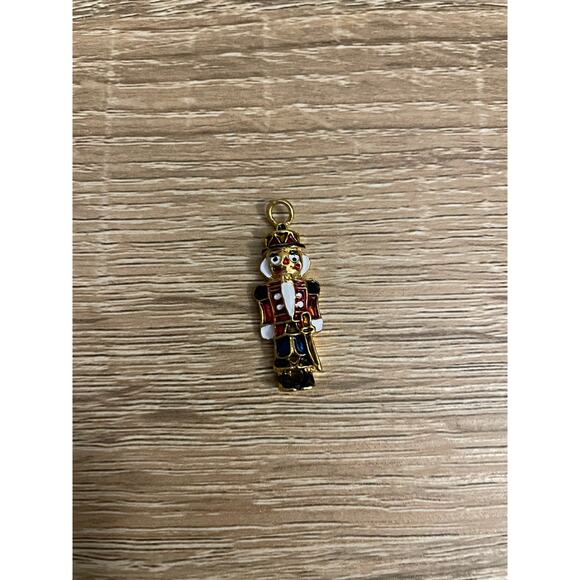 Vintage Nutcracker Charm Multicolor Gold Plated 90s - Picture 4 of 5